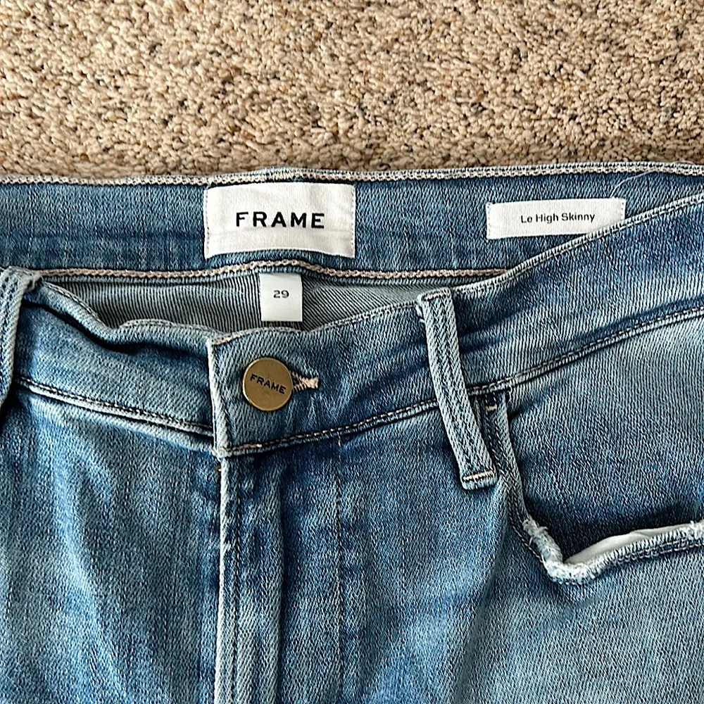 Frame Le High Skinny Hidalgo Chew Denim Jeans Pants **Size 29**🌸🌸 - Picture 8 of 8